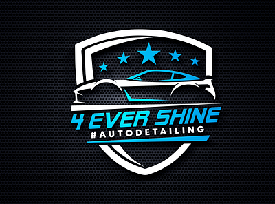 Auto Detailing Car shop Logo branding design logo vector