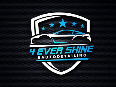 Auto Detailing Car shop Logo