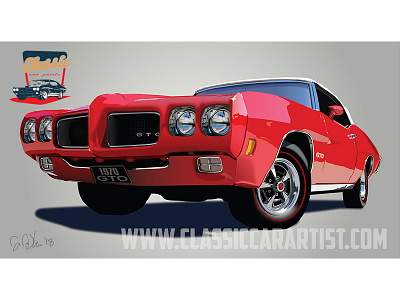 1970 Gto classic car gto illustration