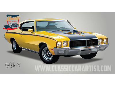 1970 Gsx classic car gsx illustration