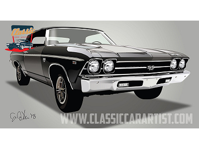 1969 Chevelle SS by James Knake on Dribbble