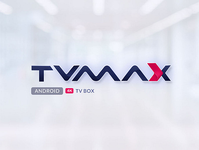 TvMax Logo illustration logo typography