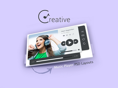 Creative Web Player app design ui ux