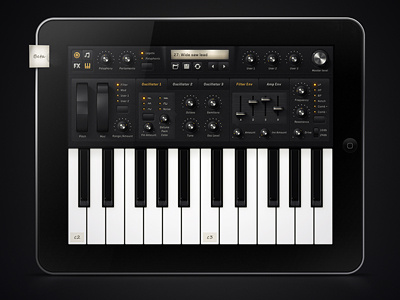 Ipad Synth Wip06 concept ipad keyboard knob music sliders synth
