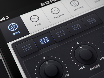 Untitled iOS/iPhone synth app waveforms 3d apple blue ios iphone noise oscillator phone photoshop render sawtooth sine square sweden synth triangle vectors waveforms
