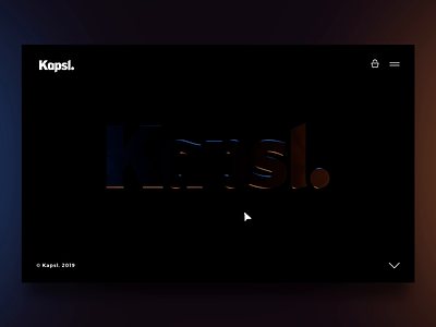 Kapsl. logo thing interactive light logo