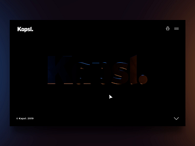 Kapsl. logo thing interactive light logo