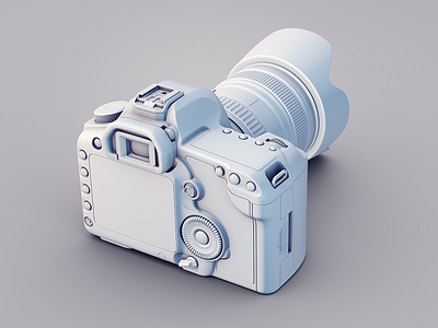 Canon 5d Clay render for case studie 2013 3d 5d camera canon case studie cinema4d clay render
