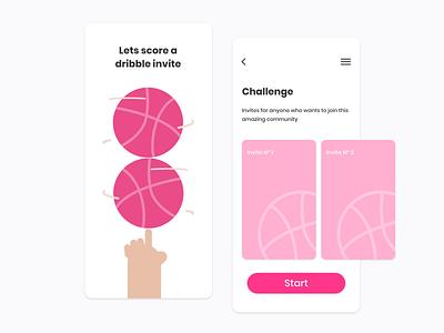 Dribbble invites! aplication app app design community concept dribbble dribbble best shot dribbble invite flat hello illustration interface invitation invite mobile ui ux web