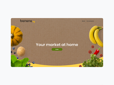 Banana landing page