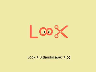 Look 8 Scissors branding graphicdesign graphicdesigner icon illustration logo logodesign logodesignidea simplecooldesign typography uidesign