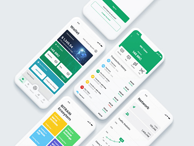BITRAIN Finance App graphic design ui