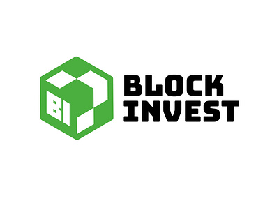 Block Invest Logo branding graphic design logo