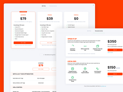 SearchMe Pricing Plan UI