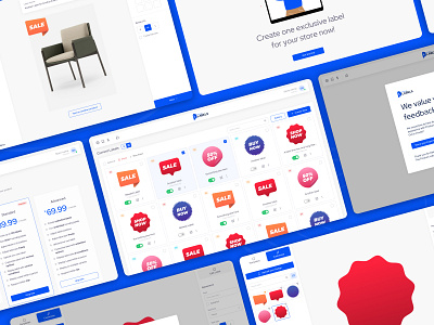 Product Labels Application UI app application dashboard design graphic design illustration ui vector web website