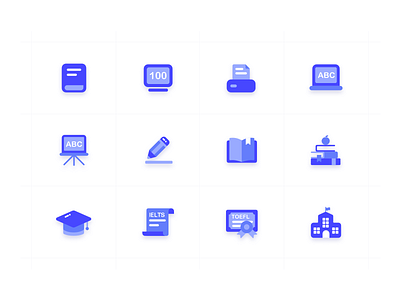 Education icons design icon