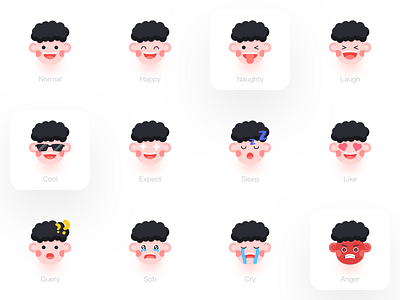 Peter Emoji branding design emoji icon kid vector