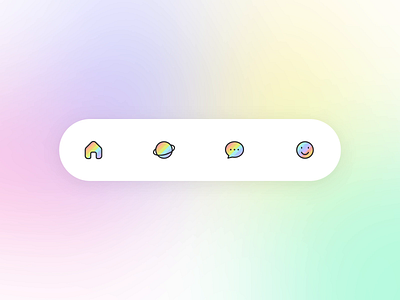 Rainbow tabbar icon icons motion rainbow tab tabbar