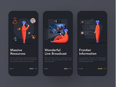 Game TV - Startup page design game icon illustration tv ui ux 设计