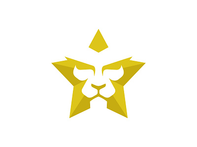 Star Lion gold lion lion king logo logodesign star