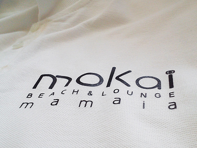 mokai on polo T shirt logo mokai polo shirt