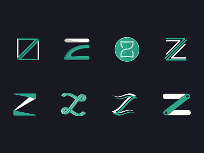 Z Letter Exploration adobeillustrator dribbble flatdesign illustrator letter logodesign sketch vectorart