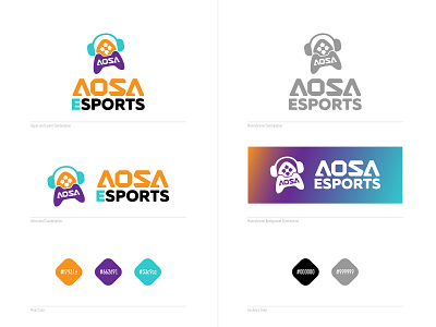 Aosa Esports Logo 品牌 商标 设计