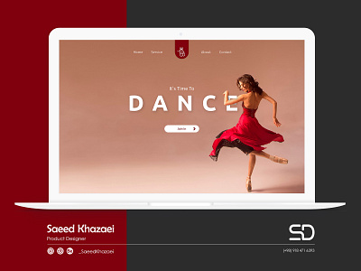 Dance Website - Landing Page Design app design dance design mobile mobile design ui ui ux ui design uidesign uiux web webdesign