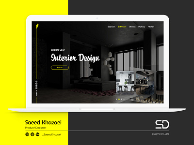 Interior Design Landing page app design interior ui ui ux ui design uidesign uiux ux web webdesign