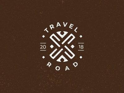 Travel Road journeys logo road sign symbol travel