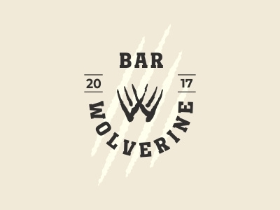 Wolverine bar bar beast logo vector wolverine