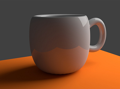 Cup | Blender 3D 3d 3d art 3d artist blend blender blender 3d blender3d blender3dart colour cup design glass minimal minimalist orange tea tea cup white