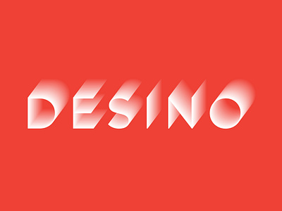 Minimal typography | DESINO 3d effect adobe adobe illustrator blend branding design illustrator minimal minimalism minimalist minimalistic orange text typo typogaphy typographic typography art typography design vector white