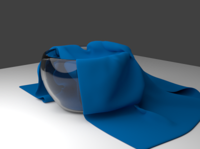 Glass cup and cloth | Blender 3D