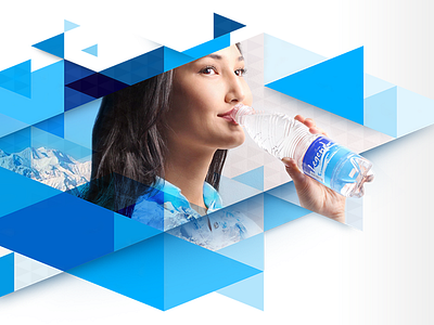 Spring water website illustration