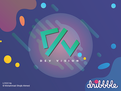 Dev Vision | Logo Design design dev devvision logo logo 3d minimalist simple vision