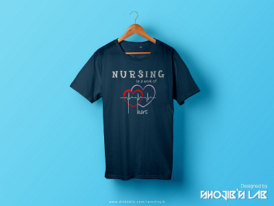 Nursing is a work of Heart | T-Shirt Design