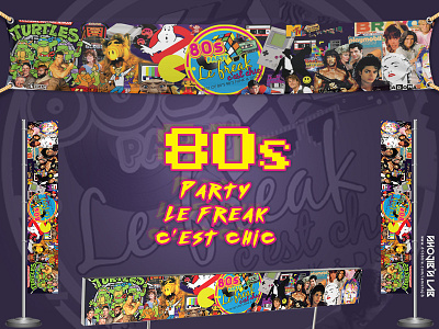 80's Part Le Freak Cést Chic | Banner 80 banner childhood dribbble jee memories party