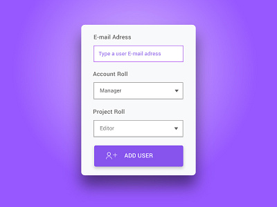 Manage Rolls dashboard interface settings table ui ux webapp