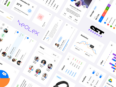 Neolex. Figma design system. component library components design system figma prototyping responsive templates ui ui kit ux