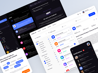 Xela Design System - Dark & Light Templates for Apps app dark theme design system figma prototyping template templates ui kit