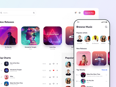Xela Design System - Templates for Music Apps audio app design design system figma music music app prototyping swiftui template templates ui kit