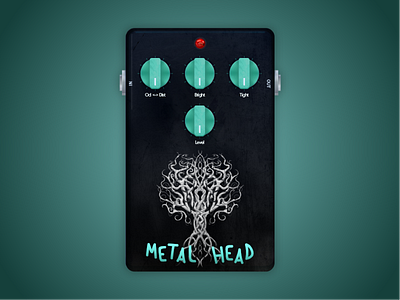 Metal Head - Guitar Pedals adobe design guitar illistration metal pedals