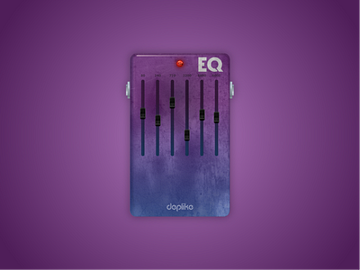 Eq app deplike design guitar effect illustration pedals
