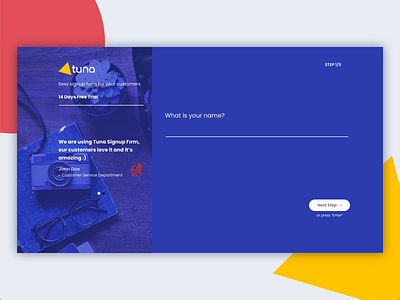 Tuna Login Form adobe design form design forms login signup