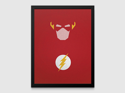 The Flash dc illustrator print the flash