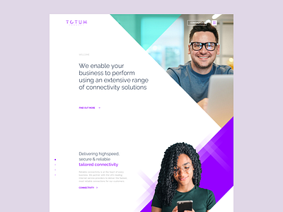 Totum - Homepage Designs 2020 brand color connect creative design human imagery logo online startup tech type ui uiux website