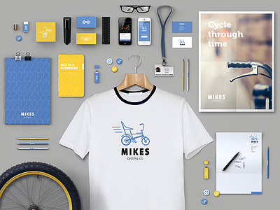 Mikes Cycling Co. - Branding brand branding company cycling design illustrator mikes photoshop stationary web