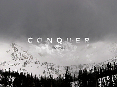 Conquer - Walk Image Concept brand branding clean colour design image logo photoshop print startup type