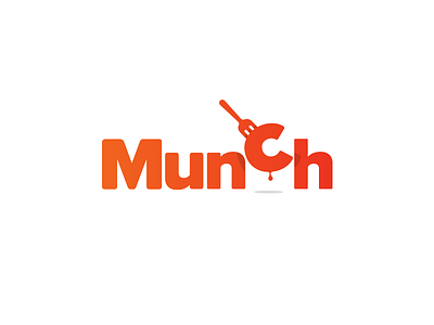 Munch Final Logo brand branding colour concept identity logo mock up stationary visual